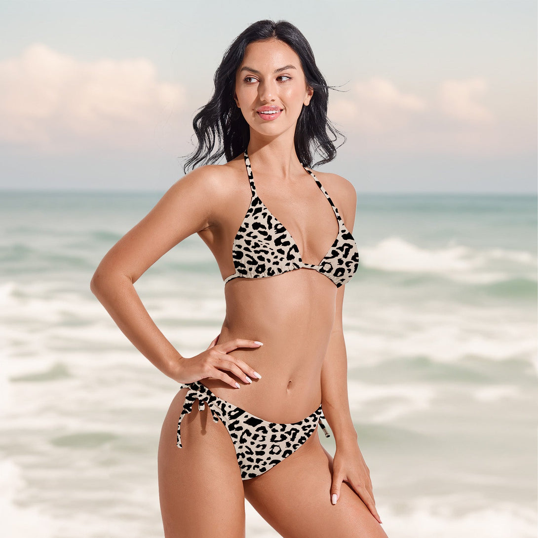 Women's Classic Bikini Swimsuit with Tie - Side Bottoms - Stylr