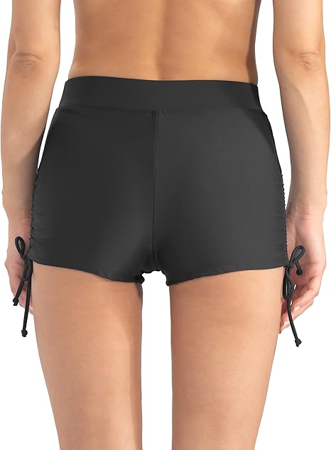 Women's Swim Bottoms with Side Drawstrings - Stylr
